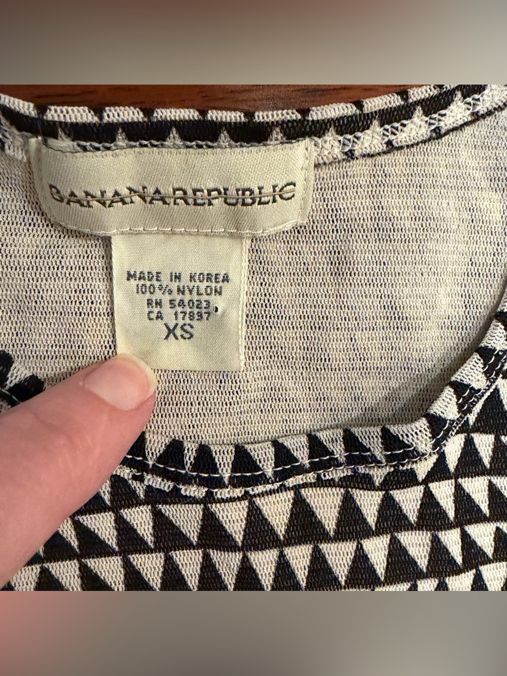 Y2K Vintage long sleeve mesh tiny top stretchy nylon mesh XS by Banana Republic - Picture 2 of 7